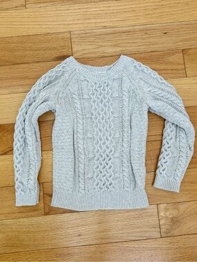 Hope and Henry Girls Fisherman Sweater